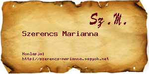 Szerencs Marianna névjegykártya